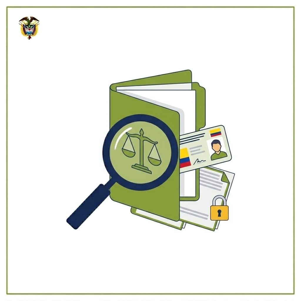 Guía paso a paso para consultar antecedentes judiciales en Colombia.
