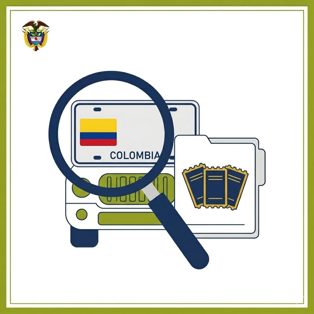 consulta de comparendos por placa en Colombia
