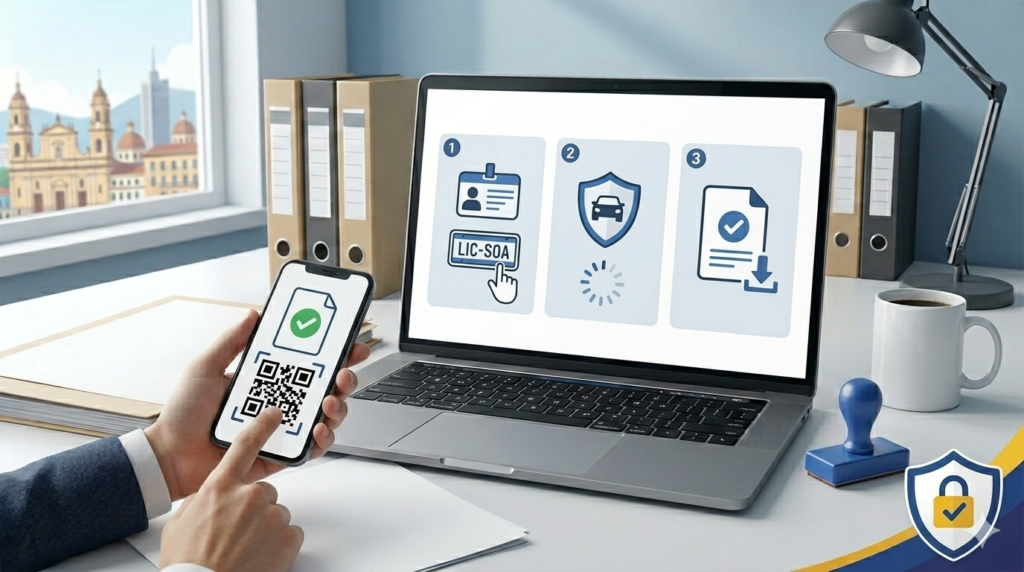 Cómo descargar y verificar el SOAT Virtual en el RUNT